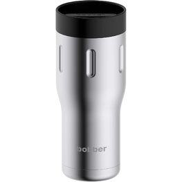 Bobber 16oz Vacuum Insulated Stainless Steel Travel Mug With 100% Leakproof Locked Lid - Matte Silver