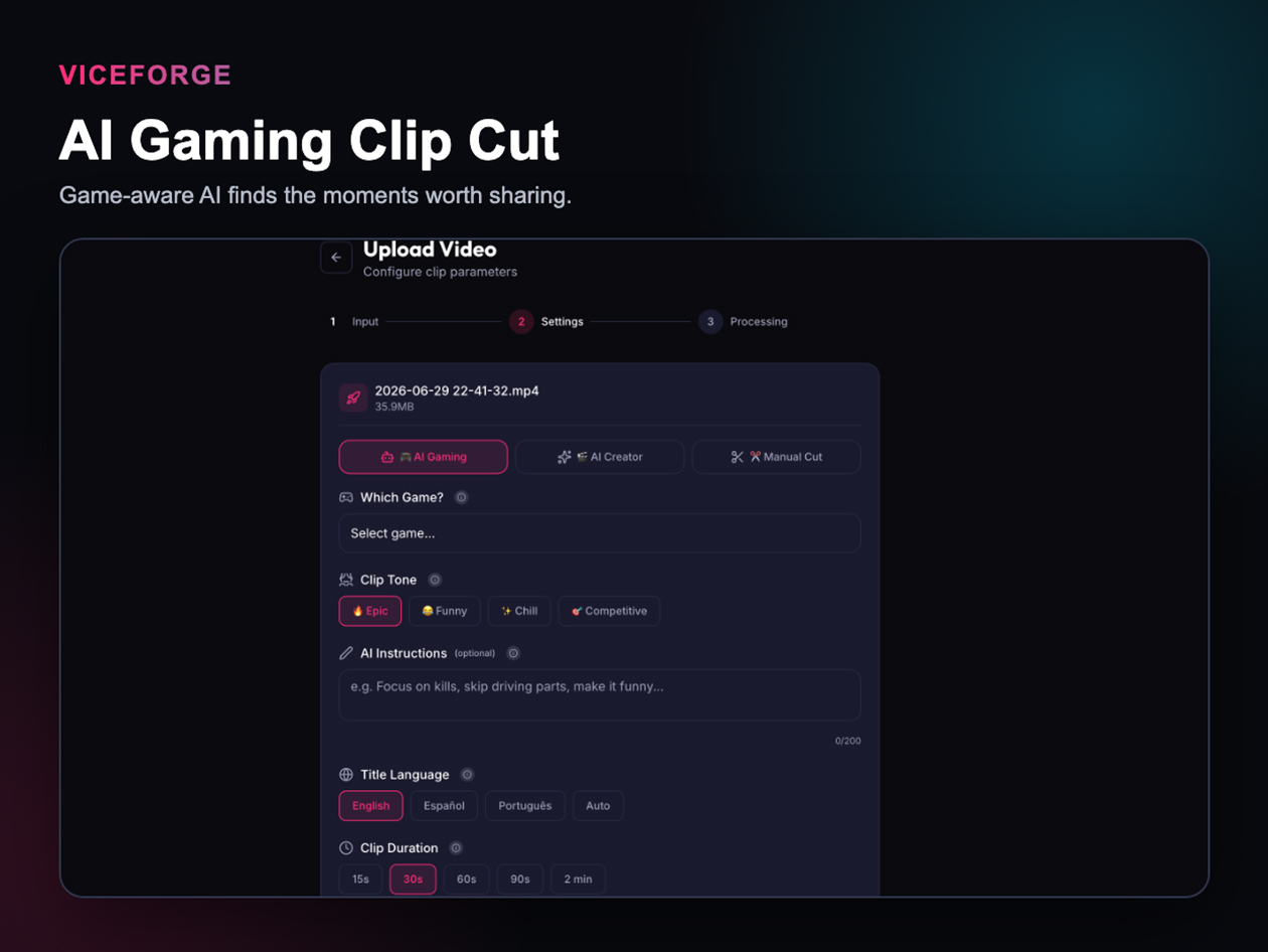 ViceForge: Lifetime Subscription