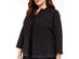 Kasper Women's Plus Size Embellished Open-Front Jacket Black Size 2 Extra Large