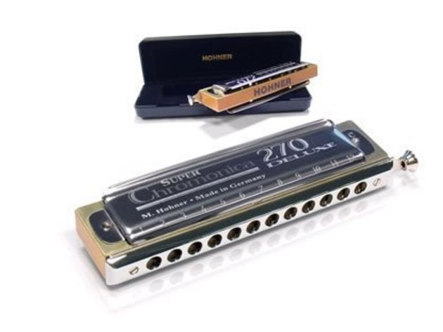 Hohner M754001 270 Deluxe Harmonica Key of C,Contemporary Traditional Chromonica (Like New, No Retail Box)