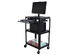 Offex 42" Adjustable Height Steel Cart with Pullout Keyboard Tray