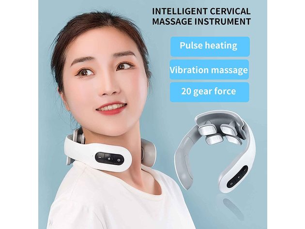 Electric Neck Massager With Heat Intelligent Neck Massager, Deep Tissue  Trigger Point Massager, Cordless Portable Neck Massager For Home, Outdoor
