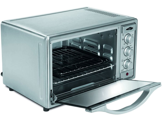 Oster Convection Toaster Oven, 6 Slice, Brushed Stainless Steel (TSSTTVRB04) - Stainless Steel