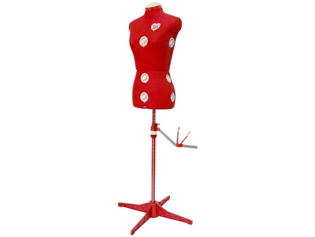 Singer DSF150SMRD Red Adjustable Dress Form - Small/Medium