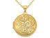 14K Yellow Gold Round Locket Pendant Necklace with Chain