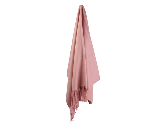 Lavisha Cashmere-Blend Shawl (Baby Pink)