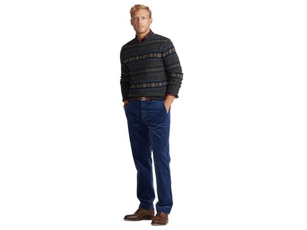 Polo Ralph Lauren Men's Stretch Classic Fit Corduroy Pants Navy Size 38X32