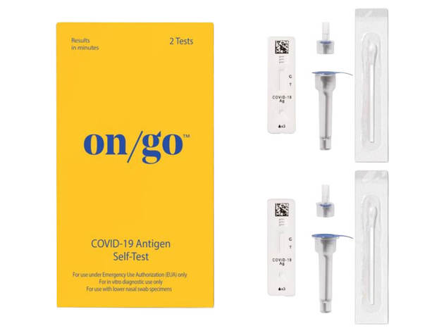 On/Go ONGOCOVIDTST At-Home COVID-19 Rapid Antigen Self-Test - 1 Box (2 Tests)