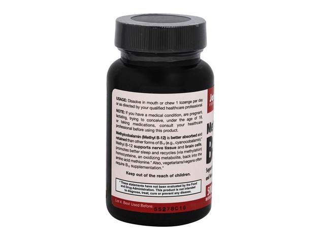 Jarrow Formulas - Methyl B12 500 mcg. - 100 Lozenges