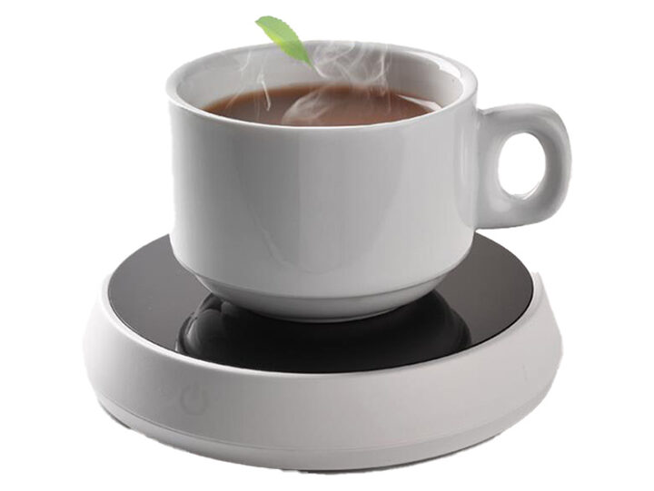 The Connected Shop Mug Warmer Wireless Charger - Cup Warmer, Mug Temperature Warmer, Wireless Charger White