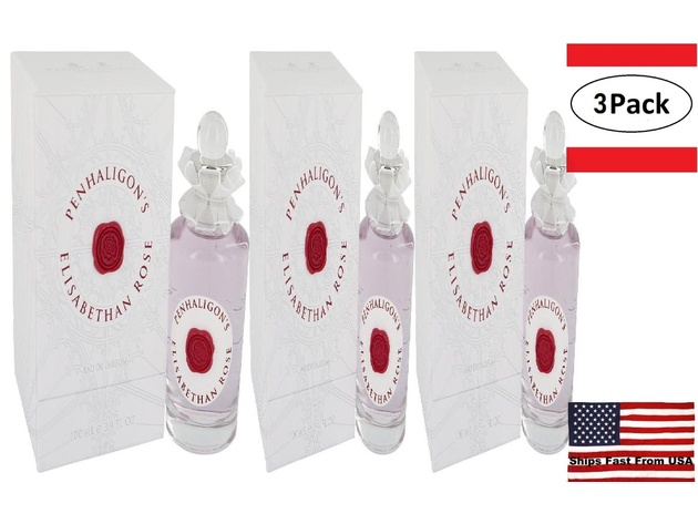 3 Pack Elisabethan Rose by Penhaligon's Eau De Parfum Spray 3.4 oz for Women