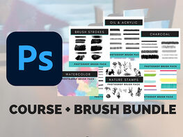 Adobe Photoshop Course + Brush Bundle