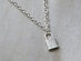 Padlock Chain Necklace (Silver)