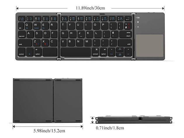 Mini Foldable Wireless Keyboard