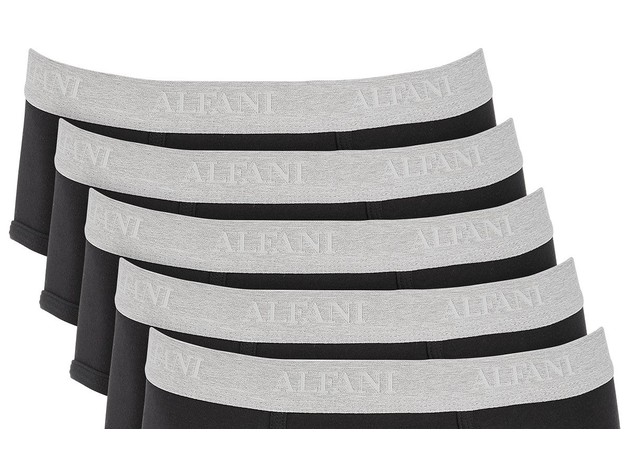 Alfani Men's 5-Pk. Stretch Briefs Black Size X-Large