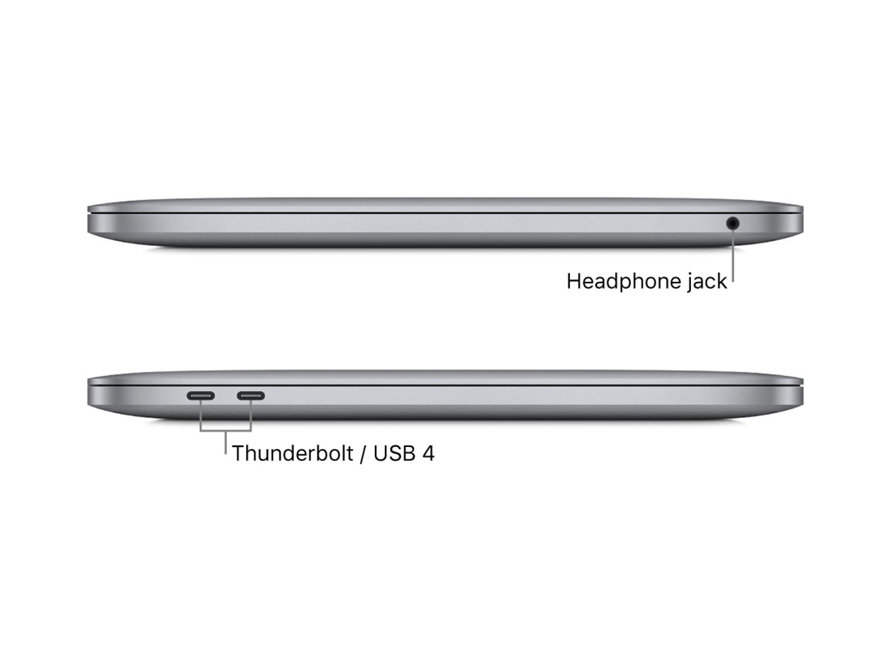 Apple MacBook Pro 13" (2022) M2 8CPU 10GPU 8GB RAM 256GB SSD Silver (Refurbished)
