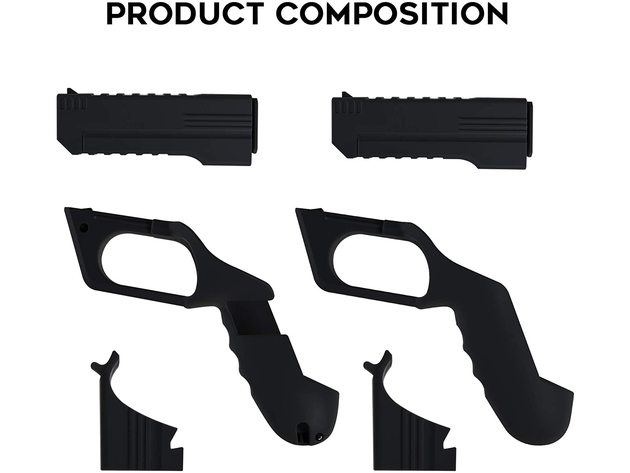 VR Game Gun Adapter Compatible for Oculus Quest 2 Controller