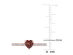 1/2 Carat (ctw) Garnet Heart Promise Ring in 10K Rose Pink Gold with Diamonds - 9