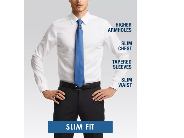 slim fit dress slacks Mens Solid Pink Regular Fit Spread Collar French Cuff Dress Shirt main image 0