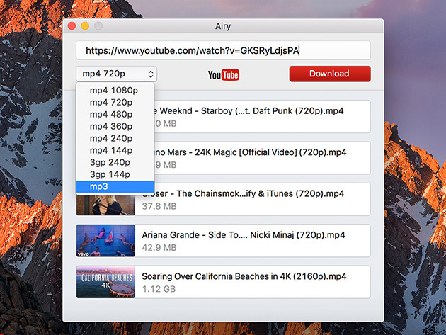 Airy YouTube Video Downloader: Lifetime License