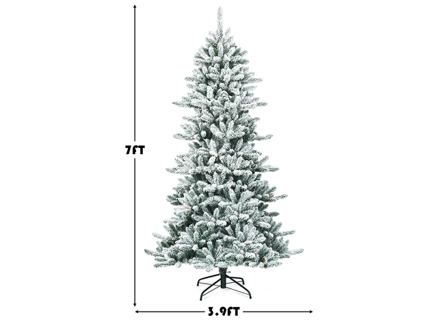 7 foot deals snow christmas tree