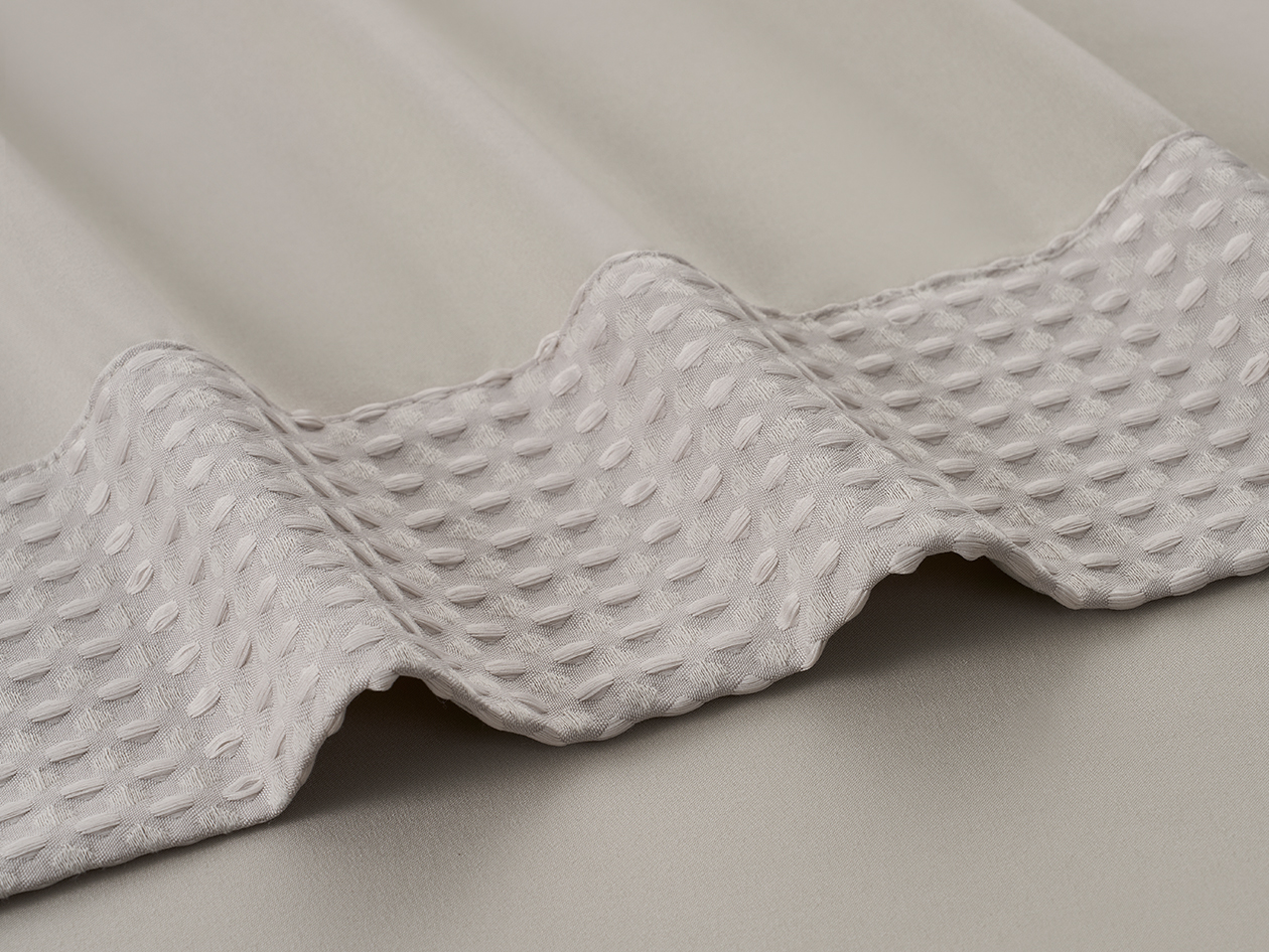 4-Piece Bamboo Blend Waffle Hem Sheet Set