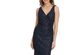 Vince Camuto Women's Sleeveless V-neck Embellished Cocktail Dress Navy Size 12