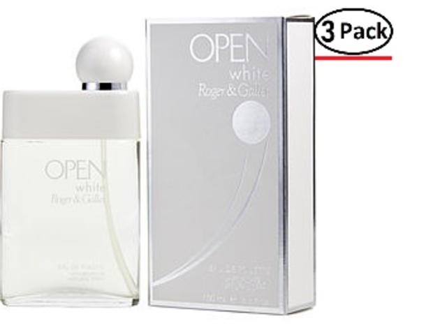 OPEN WHITE by Roger & Gallet EDT SPRAY 3.4 OZ for MEN ---(Package Of 3)