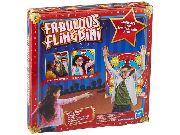 Hasbro Fabulous Flingdini Family Fun Interactive Board Game, For Age 5 and Above