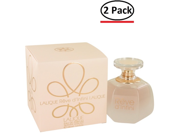 Reve D'infini by Lalique Eau De Parfum Spray 3.3 oz for Women (Package of 2)