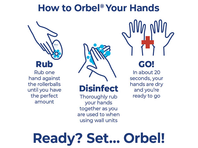 Orbel™: The Ultimate Personal Hand Sanitizer (4-Pack)