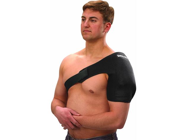 Mueller Reusable Cold and Hot Therapy Wrap with Adjustable Side Flaps, Size: Small, Black
