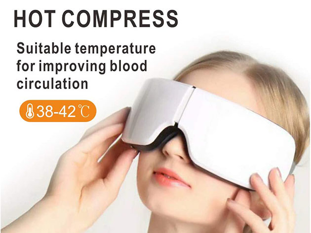 EyeLux Hot & Cold Massager with Bluetooth Music Player