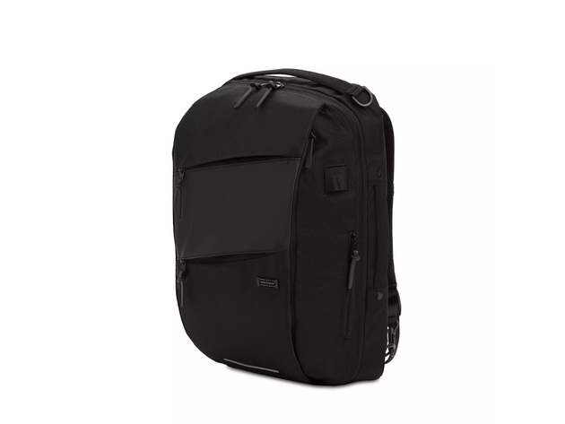 SWISSGEAR 18 inch Hybrid Messenger Unisex Backpack, Age Range: Adult, Size: Large, Black