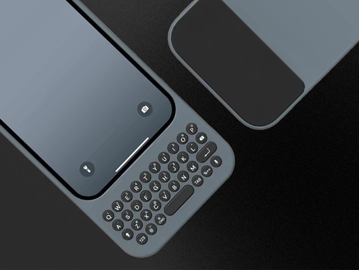 Clicks Keyboard Phone Case for (London Sky/iPhone 15 Pro Max)