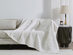 Vintage Cotton Waffle Blanket (Throw/White)