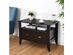 Costway Multi-function Lateral File Cabinet Coffee Table TV Stand Retro Furni W/2 Drawer