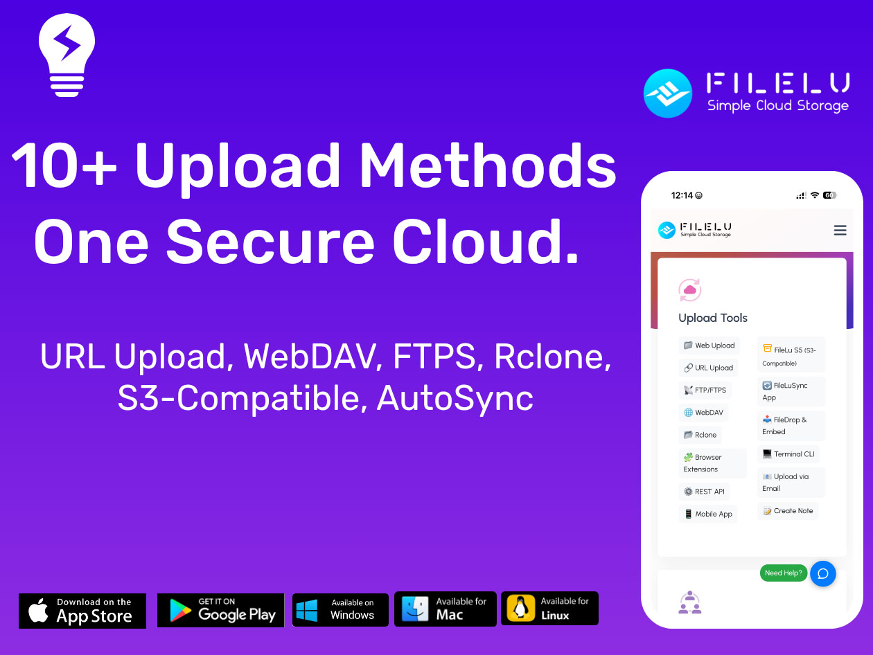 FileLu Cloud Storage Premium Plan: Lifetime Subscription (8TB)