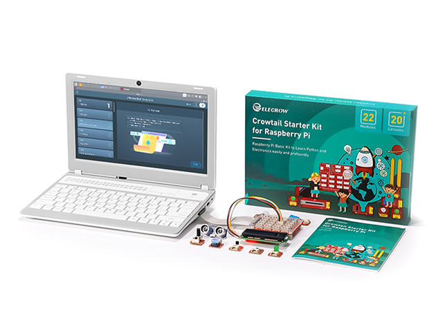 CrowPi L Advanced Kit: Real Raspberry Pi Laptop for Learning Programming & Hardware