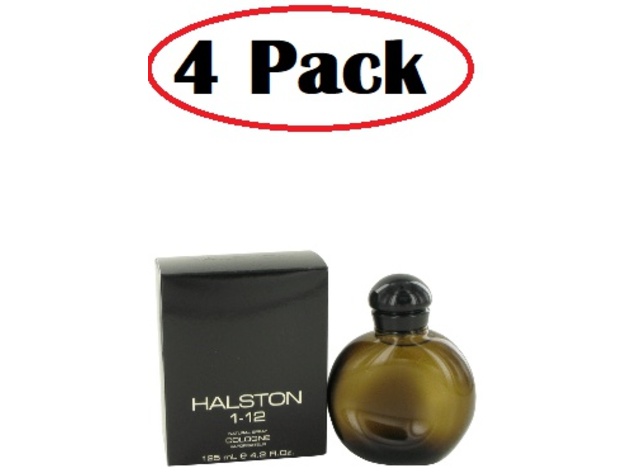 4 Pack of HALSTON 1-12 by Halston Cologne Spray 4.2 oz