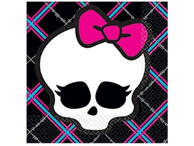 Napkins - Monster High - Small - Paper - 2Ply - 16ct - 10 X 10 in