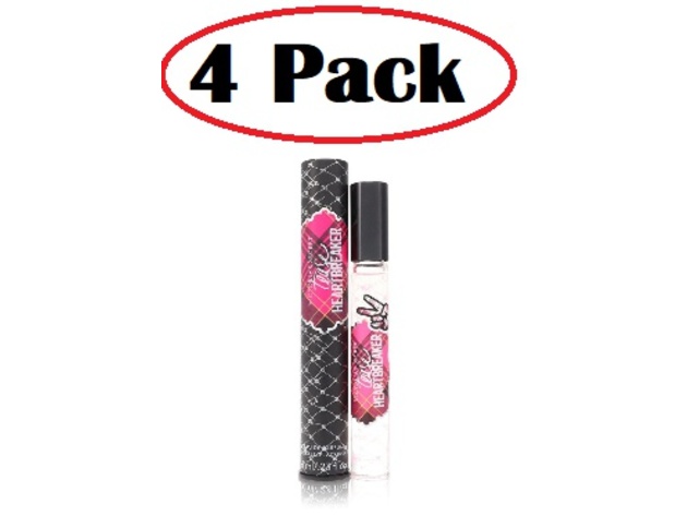4 Pack of Victoria's Secret Tease Heartbreaker by Victoria's Secret Mini EDP Roller Ball Pen .23 oz