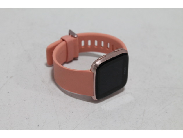 Fitbit Versa Smart Watch - Peach/Rose Gold Aluminium - One Size (S & L Bands) (Like New, Open Retail Box)