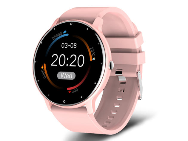 LIGE Luxury Waterproof Bluetooth Men's Smart Watch (Pink)