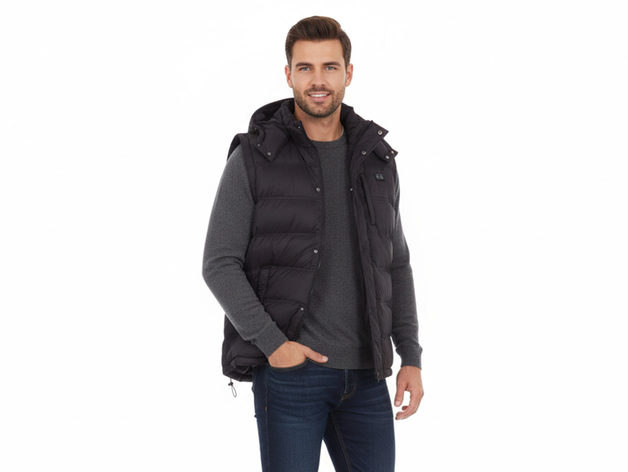 Men's Helios Hybrid Heated Coat with Power Bank (Black/XL)
