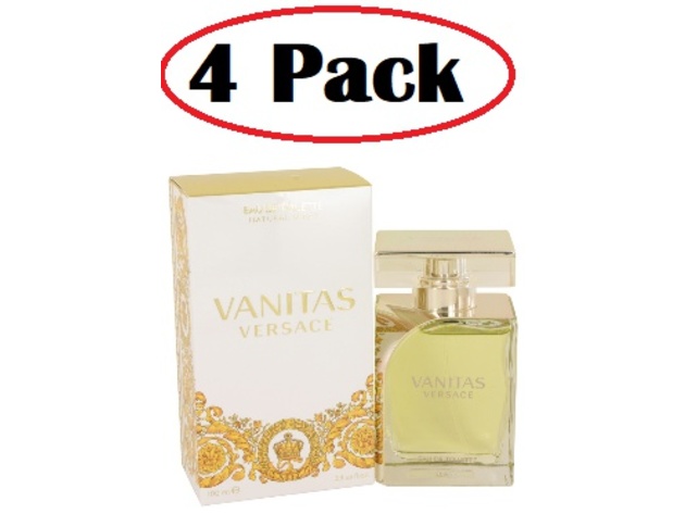 4 Pack of Vanitas by Versace Eau De Toilette Spray 3.4 oz
