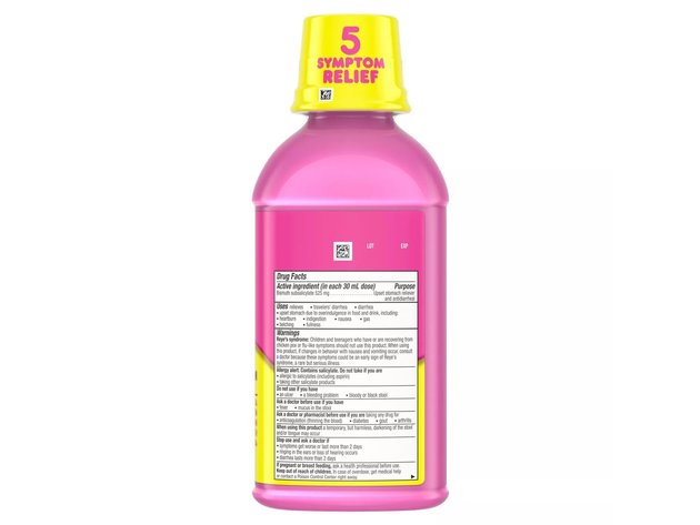 Pepto-Bismol Original Liquid Made With Aluminum Hydroxide and Magnesium Carbonate For Fast Acting Relief, 16 Ounce