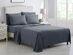 Kathy Ireland 6-Piece Brushed Microfiber Sheet Set (Dark Grey/Queen)