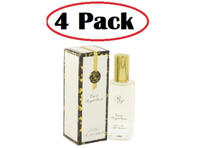 4 Pack Of Eau De Royal Secret By Five Star Fragrance Co Bath Oil 1 Oz