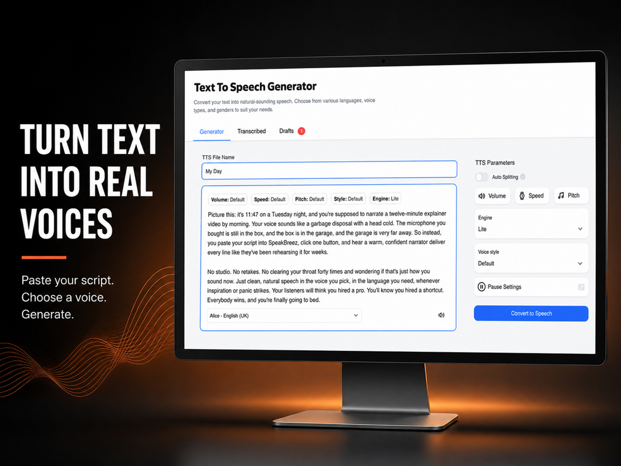 SpeakBreez Tier 2 Plan: Lifetime Subscription